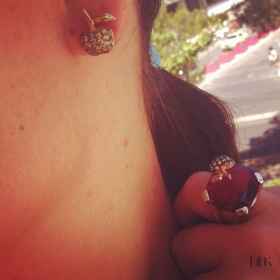 PENDIENTES PLATA925 Y ORO9K -52 CIRCONITAS- 1.5CM - TENTAÇÃO 2