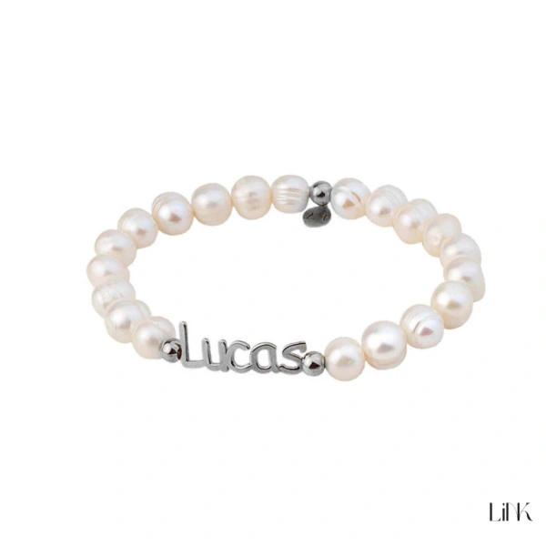 PULSERA PERLAS C/ NOMBRE 1
