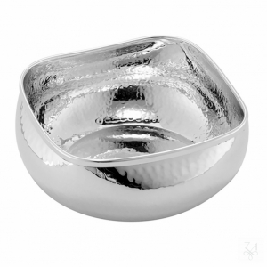 Square Bowl "Susanna" - 22x22cm, Hammered 1