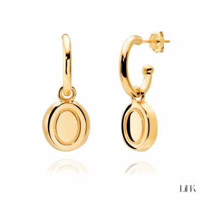 PENDIENTES LINK DORADO 1