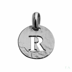 Medal FA Round 2.5cm - Cut-Letter R 1