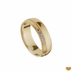 Aliança Passion Gold 19.2k - 6.3 mm 1