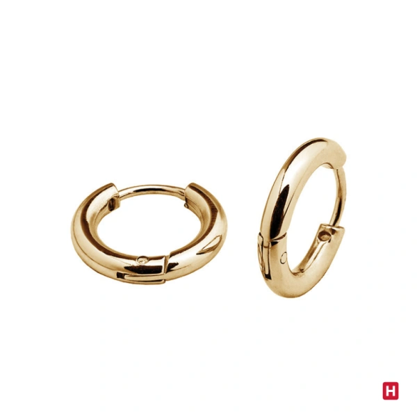 Argolas Hassu Glam Rock Golden 1