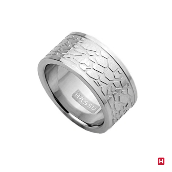 ANILLO ACERO 10MM "PICASSO" 1