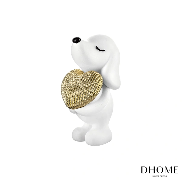 Bibelot Dhome Cão c/ coraç 2