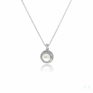 COLLAR CON CIRCONITAS Y PERLA 1