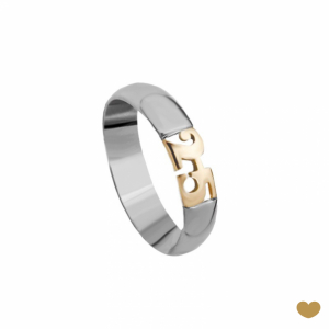 Aliança 25 Anos Passion Gold 9k 1