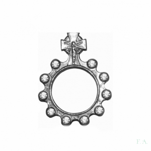 DEZENARIO EN PLATA CON PIEDRAS 1