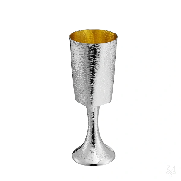 STERLING SILVER RELIGIOUS SQUARE CUP W/BASE H.17,5 CM 1