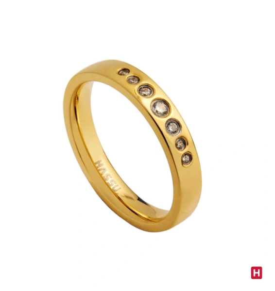 Wedding Ring Hassu Urban Golden Shine 1