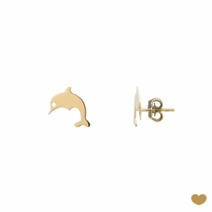 Brincos Passion Gold 19k - Golfinho 1