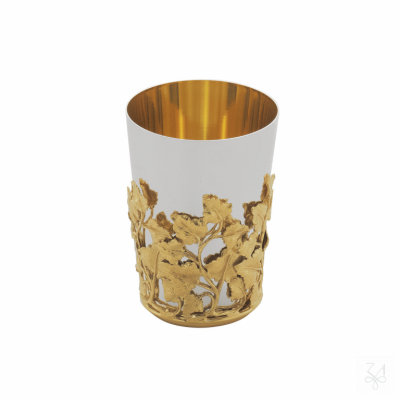 Kiddush Cup H.-9cm - Gold inside - Mod. Ivy 1