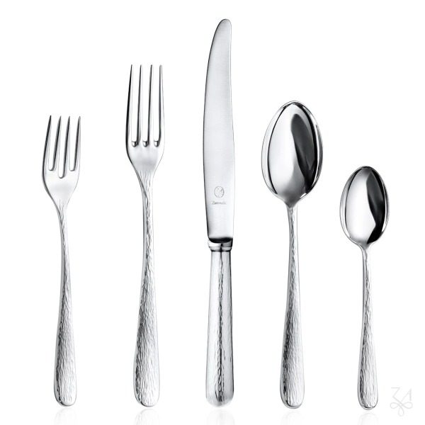 Svedese Flatware 60 Pieces Set  - Mod. Hammered "Beat Cut" 2