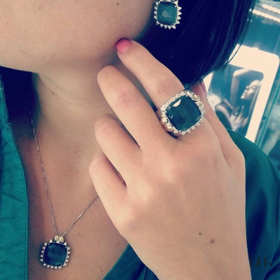 PENDIENTES EN PLATA925 Y ORO9K - NOITE AO LUAR 2