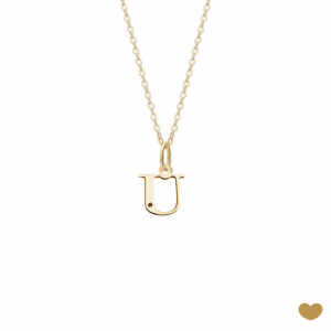 Colar Passion Gold 19.2k - Letra U 1
