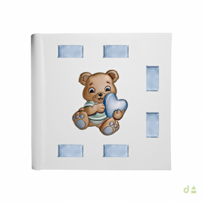 ALBUM 30X30 C/CINTA CELESTE C/OSO 1
