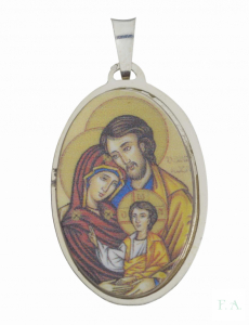 MEDALLA OVALADA 3CM - SAGRADA FAMILIA 1