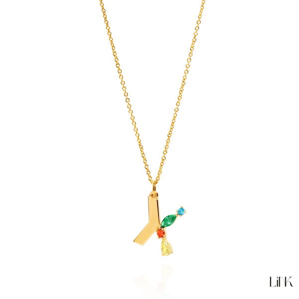 Necklace LINK - Letter X 3