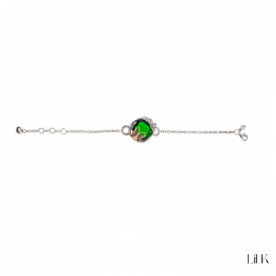 PULSERA PLATA925 Y ORO9K - 16 CIRCONITAS - OASIS 1