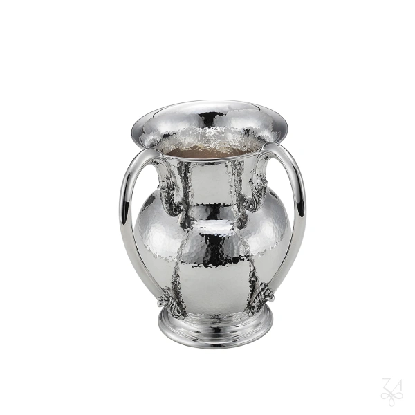 JUG SHOHAM HAMMERED WITH TWO HANDLES AND BASE H.17 CM 2