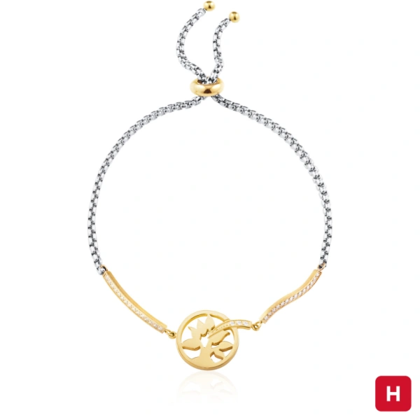 Pulseira Hassu Golden Árvore Vida 1