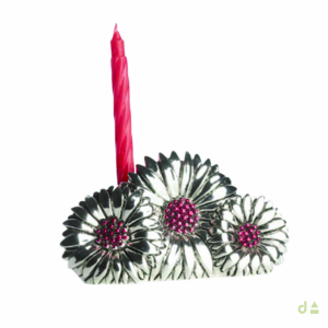 Castiçal Dhome com Flores 1