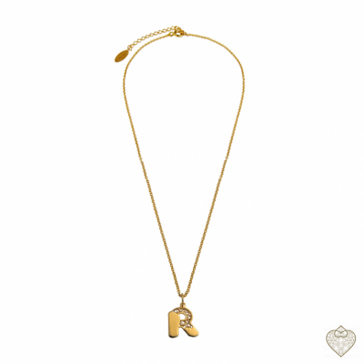 Filigree Necklace Saudade - Letter R 2