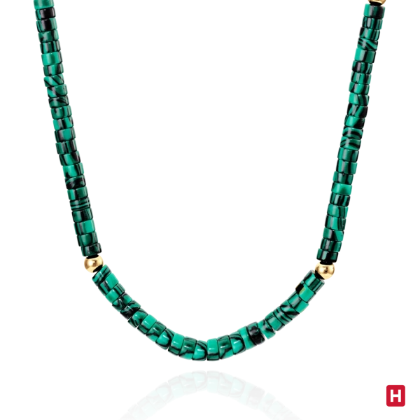 Colar Hassu Golden - Green 3