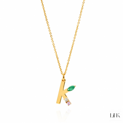 Necklace LINK - Letter K 3