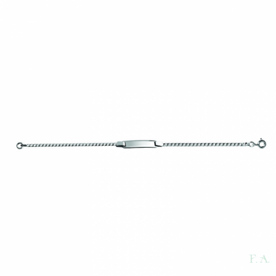 PULSERA COM CHAPA EN PLATA 1