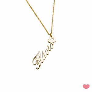 COLLAR VENEZA DORADO CORAZÓN CON NOMBRE 1