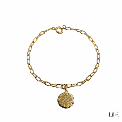 Bracelet Link Misty Style Golden - Mandala 1