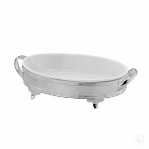 Oval Backing Dish Holder, 34x21, Mod. Inglese 1