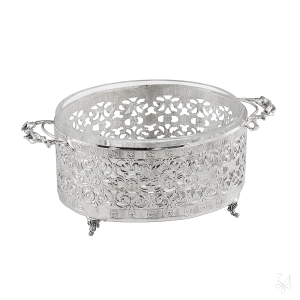 Oval Salt Holder with Handles 2