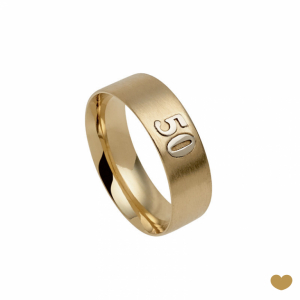 Aliança 50 Anos Passion Gold 9k 1