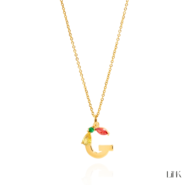Necklace LINK - Letter G 3