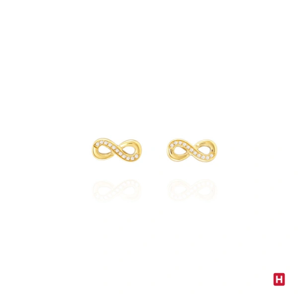 Earrings Hassu Lucky Charm Golden - Infinity 1