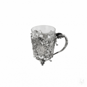 Tea Cup w/ Grid and Crystal 1