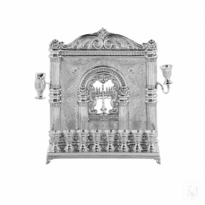 Menorah with Back - Mod. Lusitana Premium, 9 Lights 1