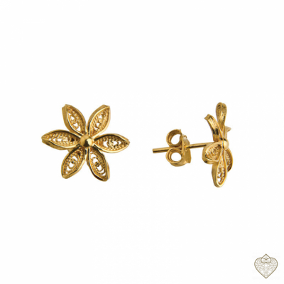 Filigree Earrings Saudade - Portuguese Flower 1