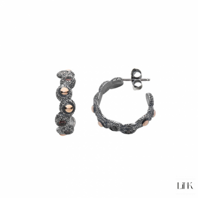 PENDIENTES PLATA 925 Y ORO 9KL - ZEBRA 1
