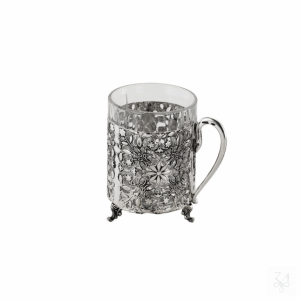 Tea Cup w/ Grid and Crystal 1