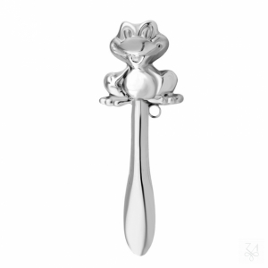 SONAJERO EN PLATA CON MANGO LISO - RANA GRANDE 1
