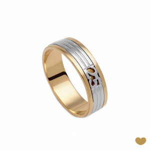 Aliança 25 Anos Passion Gold 9k 1