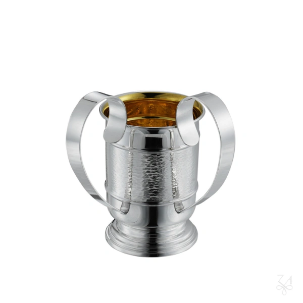 STERLING SILVER RELIGIOUS HAMM. CUP NETILAT H.17 CM 1