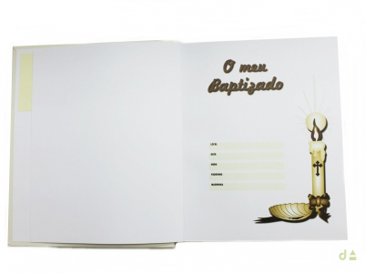 ALBUM 20X25 ANGEL CON LAZO BEIGE 2