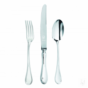 CUBIERTOS EN METAL PLATEADO CADETE 3PC - MOD. BL 1