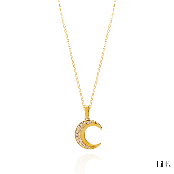 Colar Link com Zircónias - Lua 2