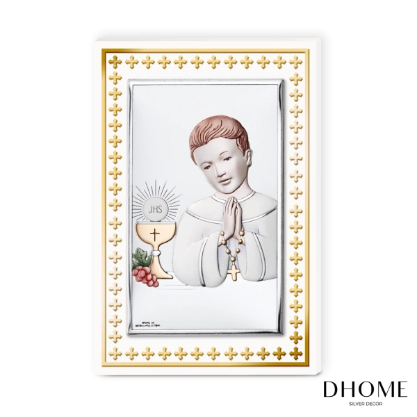 CUADRO NIÑO COMUNION 9x13.5 CON COLOR 2