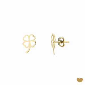 Brincos Passion Gold 19k - Trevo 1